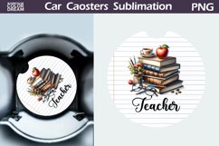 Teacher Car Coaster | Teacher SuRound Coaster Product Image 1