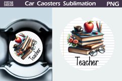 Teacher Car Coaster | Teacher SuRound Coaster Product Image 1