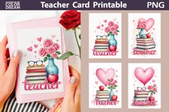 Teacher Card Printable | Valentine Teacher Design Product Image 3
