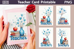 Teacher Card Printable | Valentine Teacher Design Product Image 4