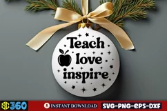 Teacher Christmas Ornament SVG Bundle, Teacher Christmas SVG Bundle, Teacher Ornament SVG Bundle, Teacher Ornament SVG, Christmas Teacher SVG, Teacher Christmas SVG Bundle