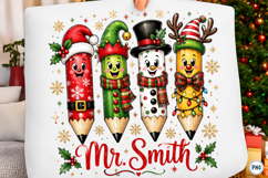 Christmas Pencil Tree Teacher Png Product Image 1