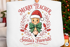 Christmas Pencil Tree Teacher Png Product Image 1