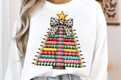 Christmas Pencil Tree Teacher Png Product Image 2