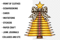 Christmas Pencil Tree Teacher Png Product Image 3