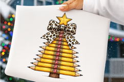 Christmas Pencil Tree Teacher Png Product Image 4