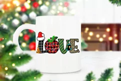 Love Teacher Christmas Sublimation I Teacher Holiday PNG