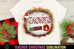 Teacher Christmas Sublimation I Holiday Teacher Sublimation PNG