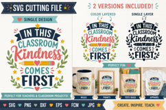 Teacher SVG, In This Classroom Kindness Comes First SVG Product Image 5