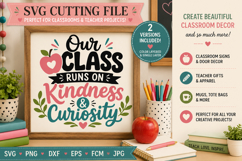 Teacher Classroom svg, Our Class Runs on Product Image 1