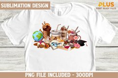 Teacher Coffee and Lattes Sublimation Design Product Image 1