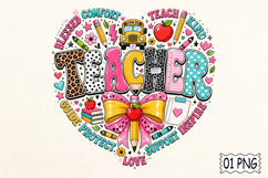 Teacher Coquette Bow Png Product Image 1