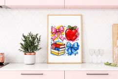 Teacher Coquette Png, Brushstroke Teach Sublimation, Teacher Product Image 3