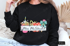 Personalized Teacher Name PNG | Back To School PNG Product Image 5