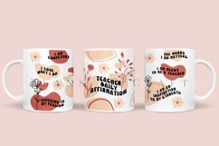 teacher daily affirmation coffee mug sublimation wrap glass mug wrap svg presized for 11oz and 15oz glass ready to cut and sublimation files