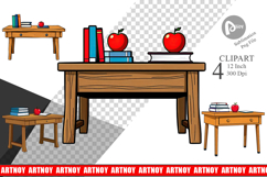Teacher Desk Clipart Product Image 1