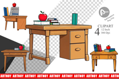 Teacher Desk Clipart Product Image 1