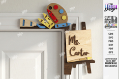Teacher Door Corner Laser Cut | Classroom Decor SVG Product Image 1