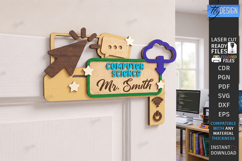 Teacher Door Corner Laser Cut | Wall Sign | School Design Product Image 1
