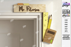 Teacher Door Corner Laser Cut | Classroom Decor SVG Product Image 1