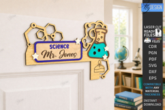 Teacher Door Corner Laser Cut | Wall Sign | School Design Product Image 1