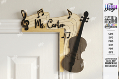 Teacher Door Corner Laser Cut | Classroom Decor SVG Product Image 1