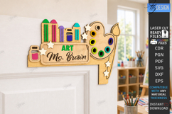 Teacher Door Corner Laser Cut | Wall Sign | School Design Product Image 1