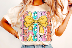 Teacher PNG, Teacher Coquette PNG, Teacher Life PNG, Teach Product Image 2