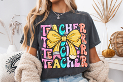 Teacher PNG, Teacher Coquette PNG, Teacher Life PNG, Teach Product Image 1