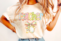 Teacher Easter PNG, Happy Easter PNG, Easter Bunny PNG Product Image 3