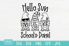 Gnomes End Of School SVG - Last Day of School SVG Product Image 2