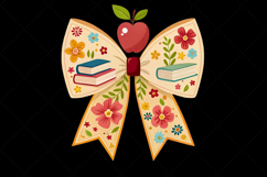 teacher flower bow, coquette bow clipart, school theme bow, flower design art, digital bow design, education teacher bow, cheerful bow art, teacher design clipart, coquette bow art, flower sublimation design