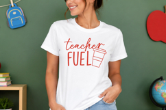 Teacher Fuel SVG - Back To School SVG Design - Teacher SVG Product Image 3