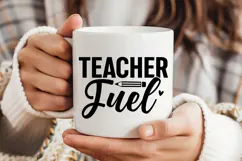 Teacher Fuel SVG | Teacher SVG | Teacher PNG Product Image 3