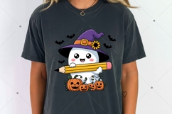 Retro Teacher Ghost Halloween PNG Product Image 2