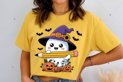 Retro Teacher Ghost Halloween PNG Product Image 4