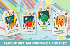 teacher gift tags, printable teacher tags, thank you teacher Product Image 1