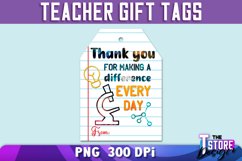 Teacher Gift Tags PNG Design | Teacher Tags PNG |School Gift Product Image 6
