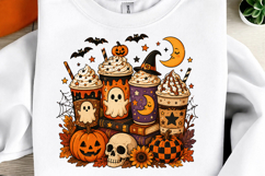 Teacher Halloween Coffee Sublimation PNG Product Image 1