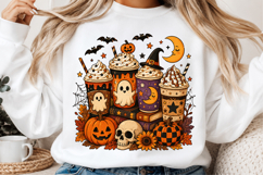 Teacher Halloween Coffee Sublimation PNG Product Image 2