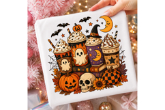 Teacher Halloween Coffee Sublimation PNG Product Image 3