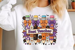 Teacher Halloween Png, T-Shirt Designs Product Image 3