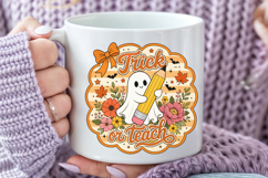 Teacher Halloween Sublimation Design Product Image 4