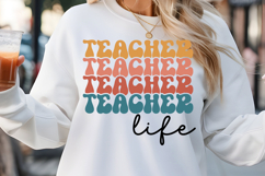 Teacher life SVG, RetroTeacher SVG Product Image 1