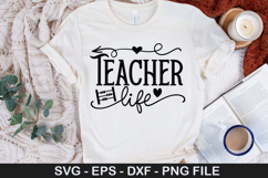 Teacher life SVG - Back to School Design Product Image 1