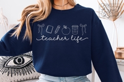 Teacher Life SVG PNG - Teacher Shirt Design - Teach Gift Product Image 2