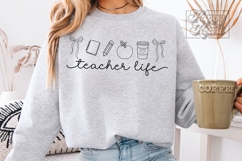 Teacher Life SVG PNG - Teacher Shirt Design - Teach Gift Product Image 5