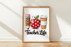 Teacher Life PNG,Back to School PNG Product Image 5