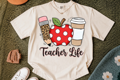 Teacher Life PNG,Back to School Sublimation Designs Product Image 2