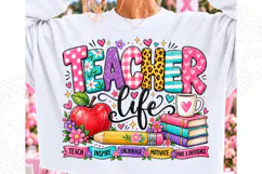 Teacher Life PNG, Inspire Teacher Shirt Product Image 1